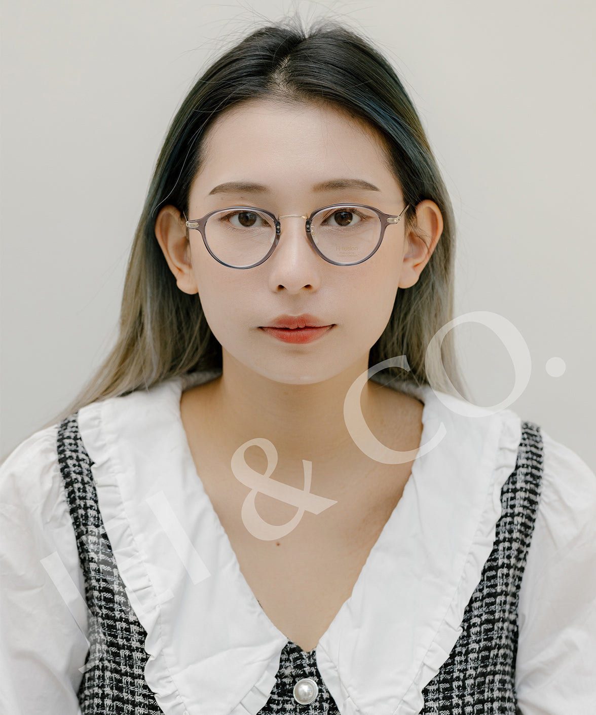 H fusion HF-122 Optics Eyeglasses Grey/Tortise | Jei & Co. Optics