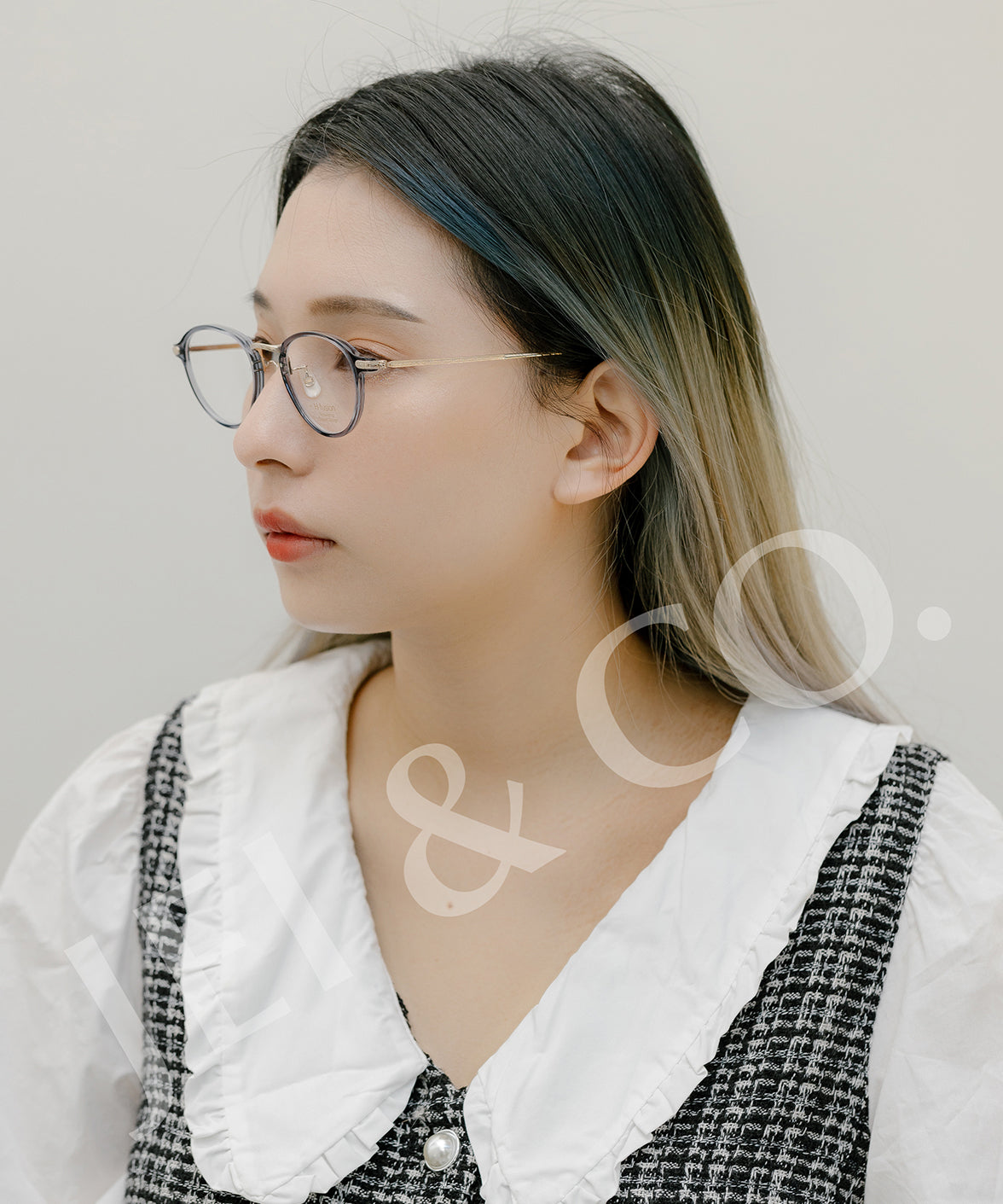 H fusion HF-122 Optics Eyeglasses Grey/Tortise | Jei & Co. Optics