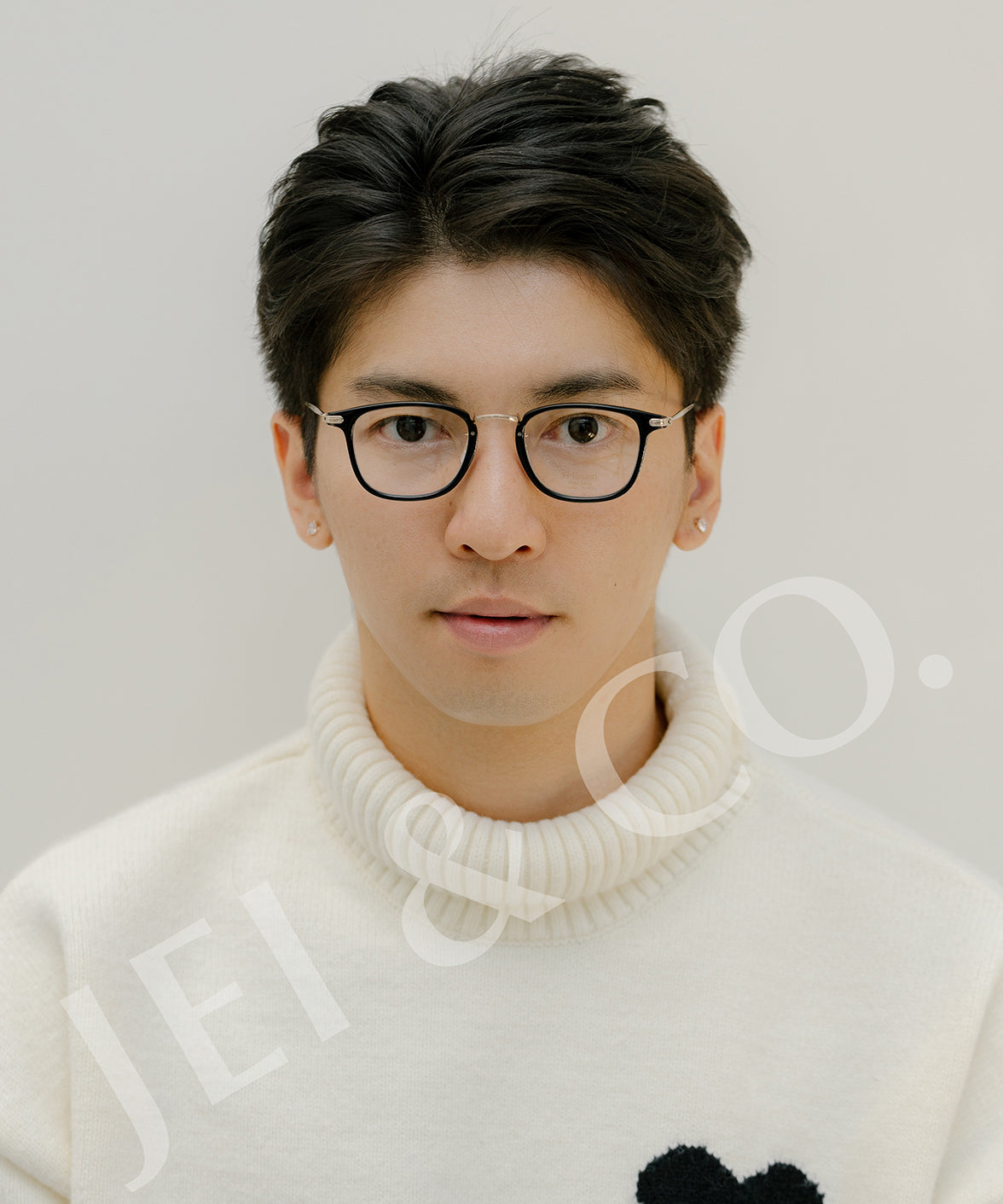 H fusion HF-126 Optics Eyeglasses Black | Jei & Co. Optics