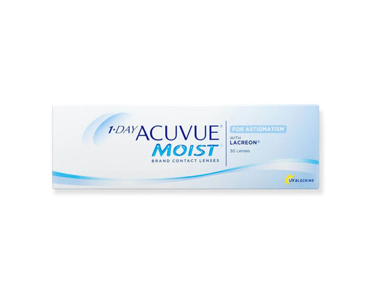 Shop 1-DAY ACUVUE MOIST for Astigmatism (30/90-Pack) | Jei & Co. Optics