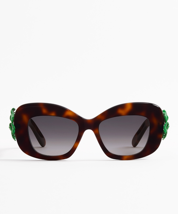 Dior Clover S3I Cat-Eye Sunglasses Tortoise Grey | Crafted in Italy ...
