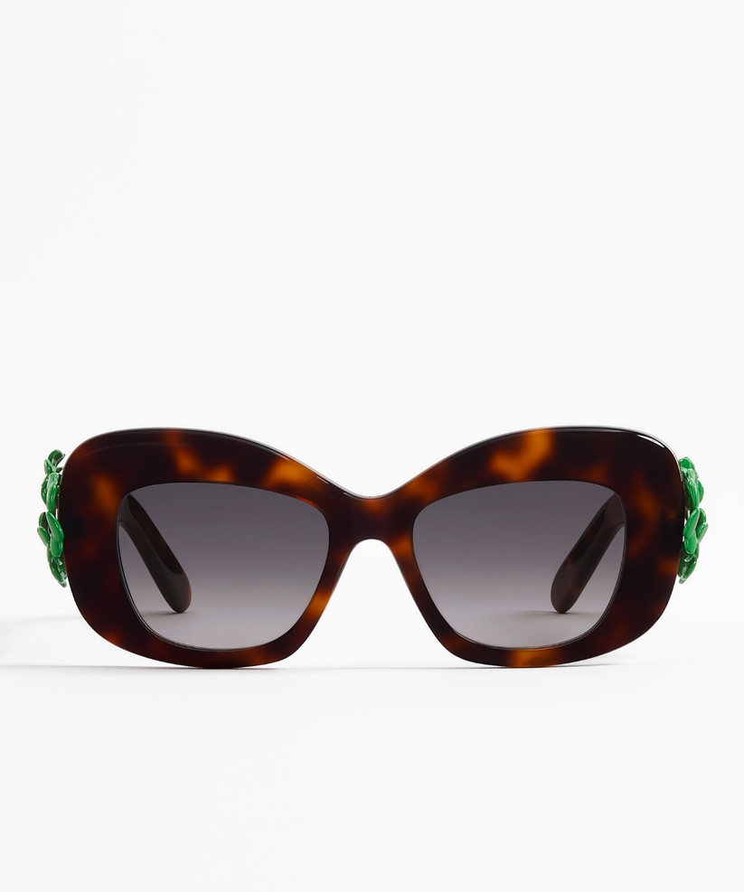 Dior Clover S3I Cat-Eye Sunglasses Tortoise Grey | Crafted in Italy ...