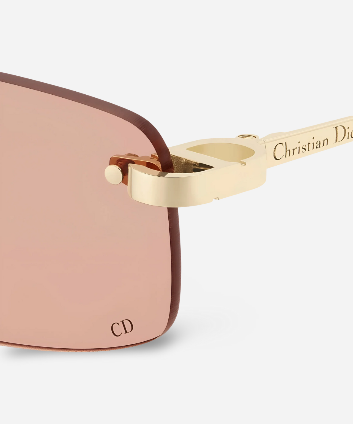 CDIOR S4U - Dior Rimless Rectangular Pink Sunglasses | Jei & Co. Optics