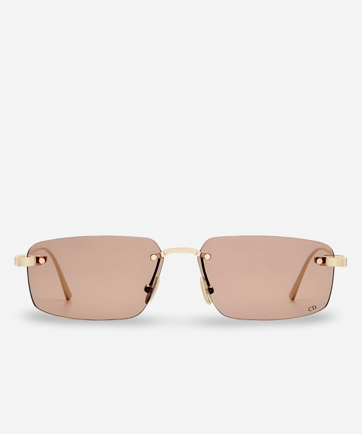 CDIOR S4U - Dior Rimless Rectangular Pink Sunglasses | Jei & Co. Optics