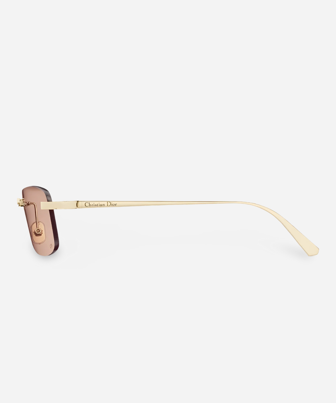CDIOR S4U - Dior Rimless Rectangular Pink Sunglasses | Jei & Co. Optics