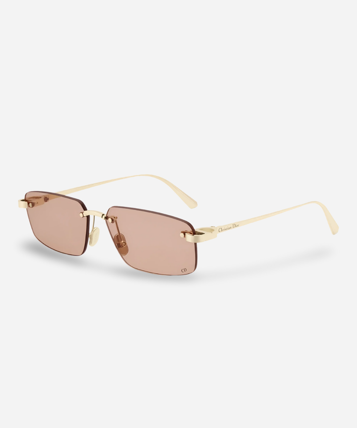 CDIOR S4U - Dior Rimless Rectangular Pink Sunglasses | Jei & Co. Optics