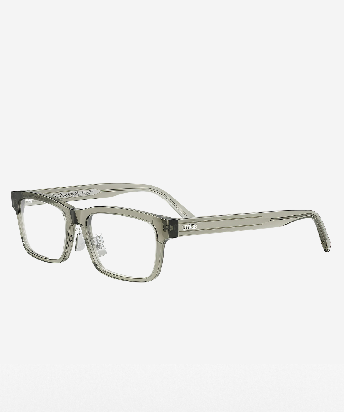 DiorBotanicaO S4F - Dior Acetate Rectangle Khaki Eyeglasses | Jei & Co. Optics