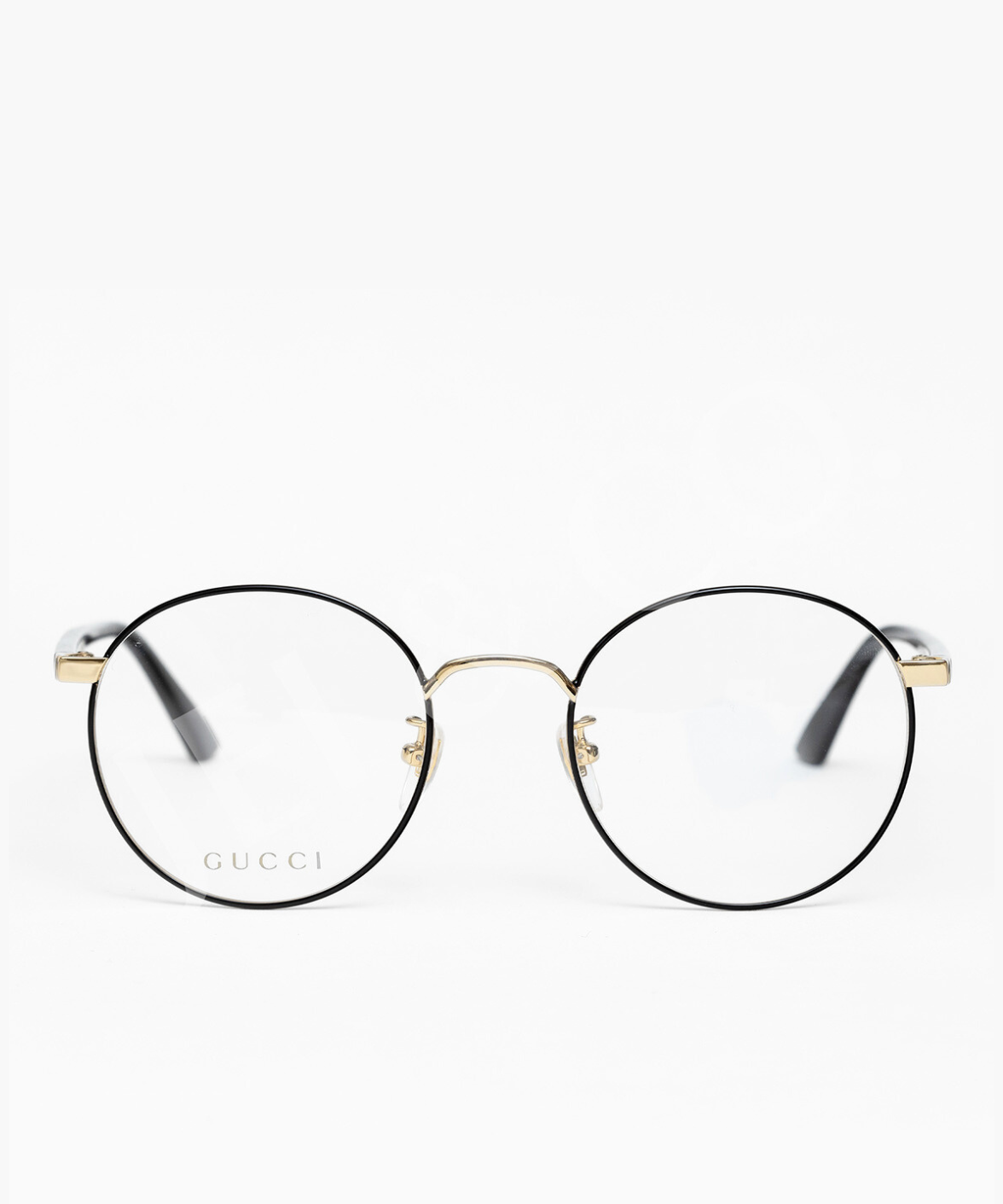 Gucci GG0297OK 003 Black Round Eyeglasses