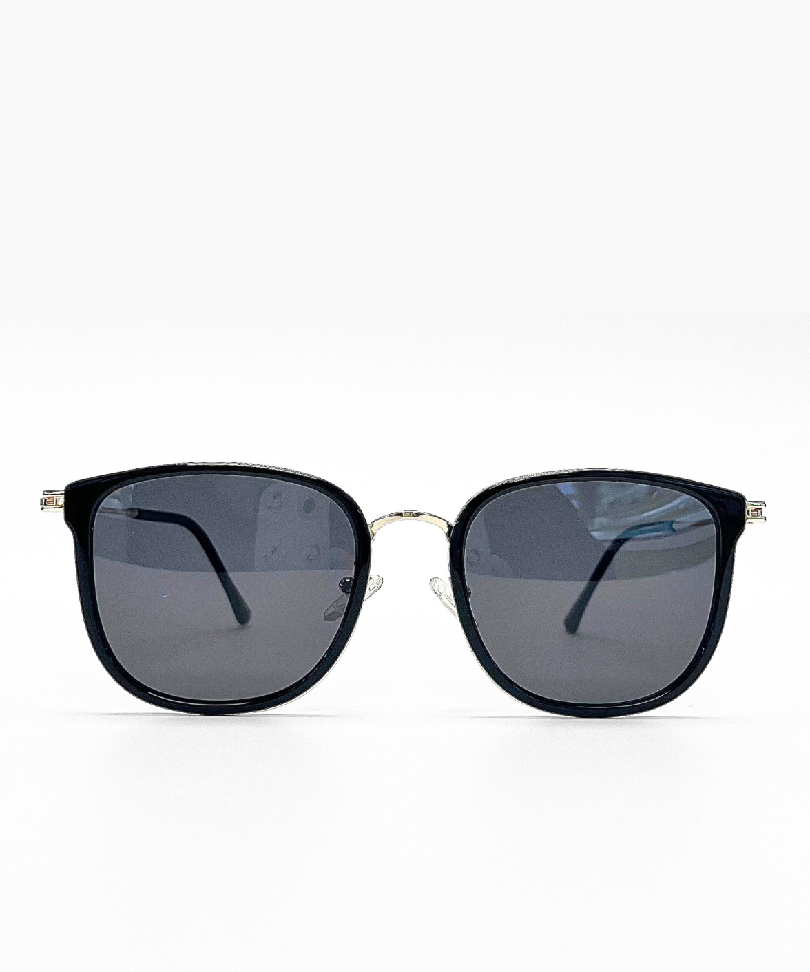 Chester Polarized Sunglasses – Black & Gold, Grey Lenses | Jei & Co. Optics