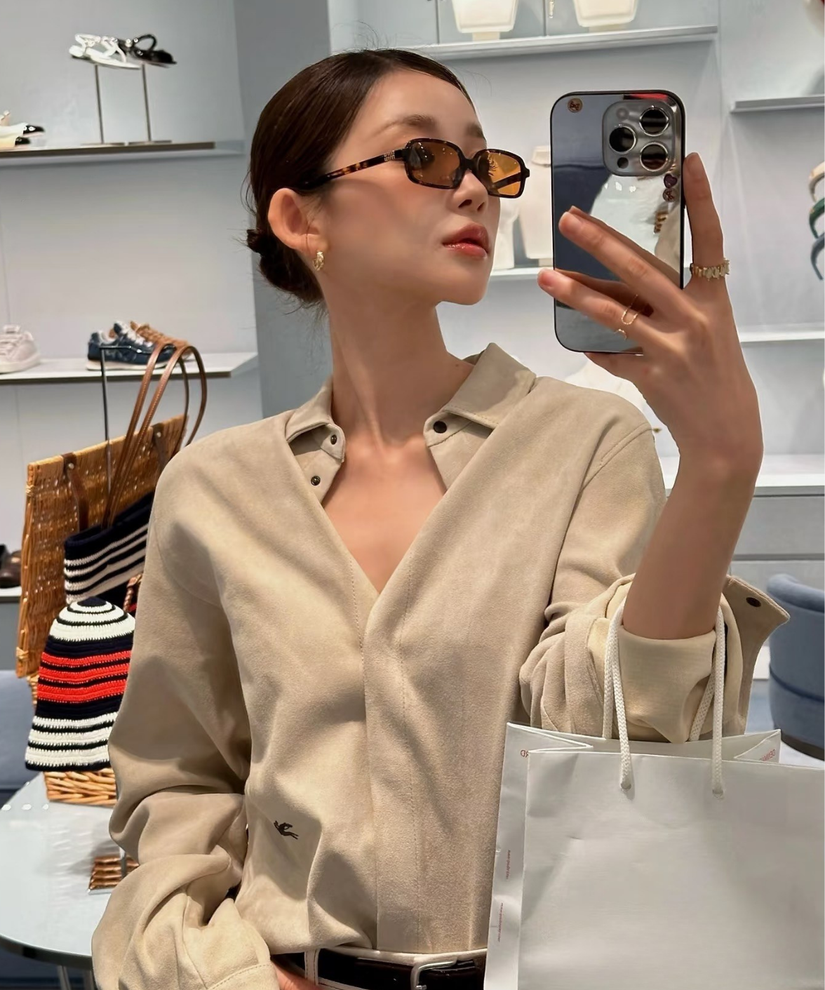 MU 11ZSF Miu Regard Sunglasses