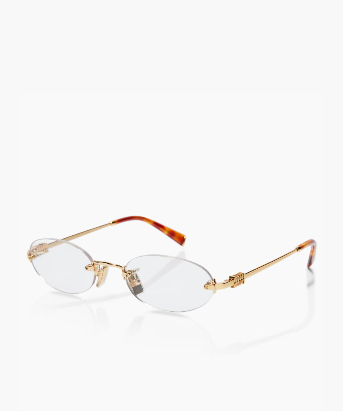 MU 53WV Oval Logo Glasses
