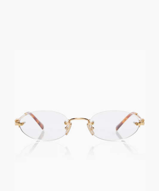 MU 53WV Oval Logo Glasses