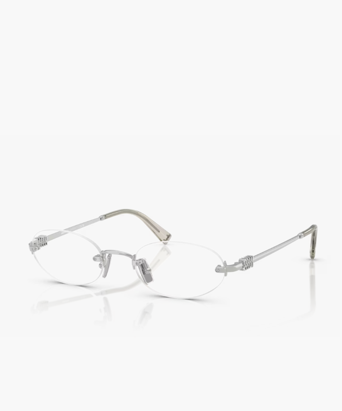 MU 53WV Oval Logo Glasses