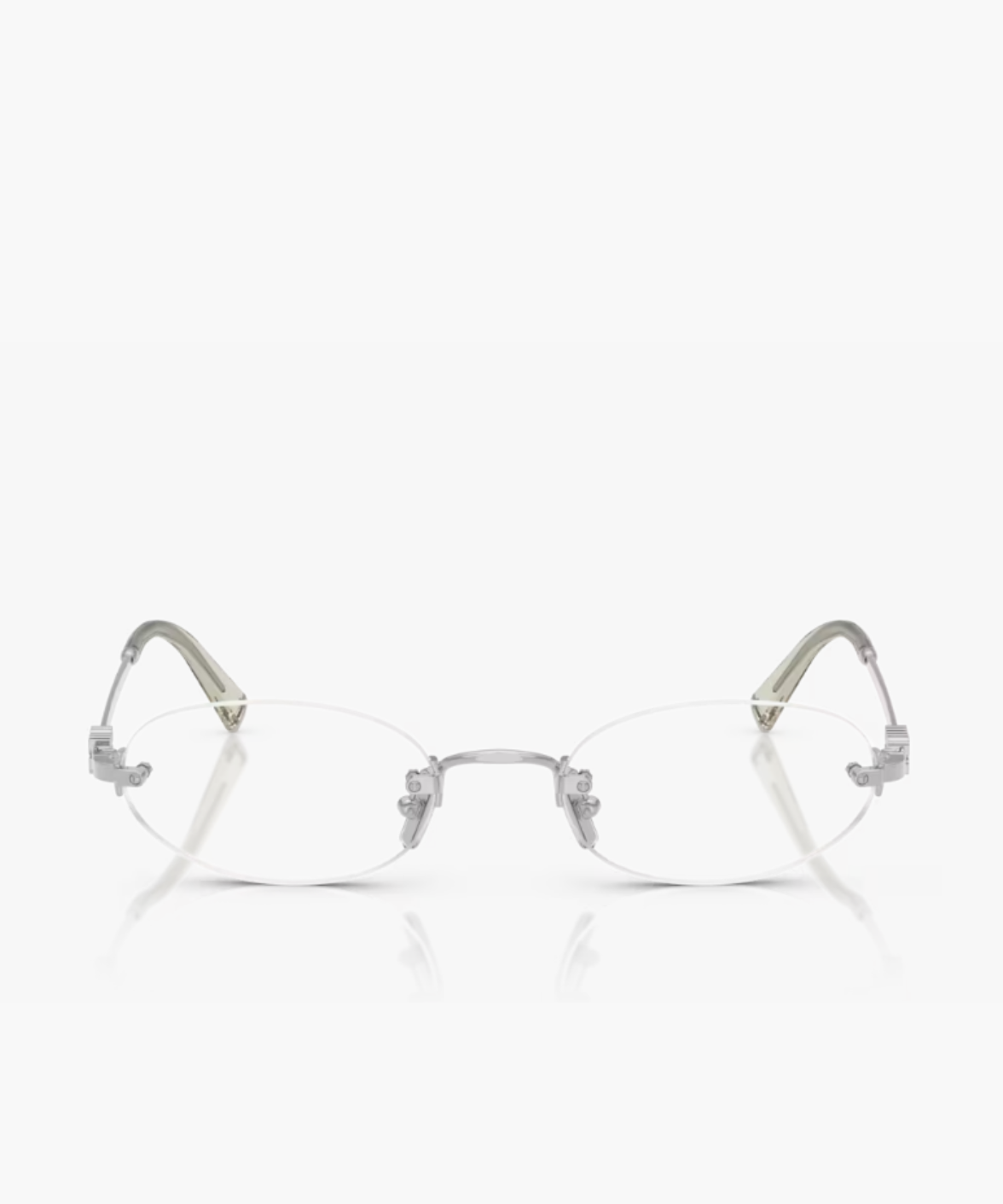 MU 53WV Oval Logo Glasses
