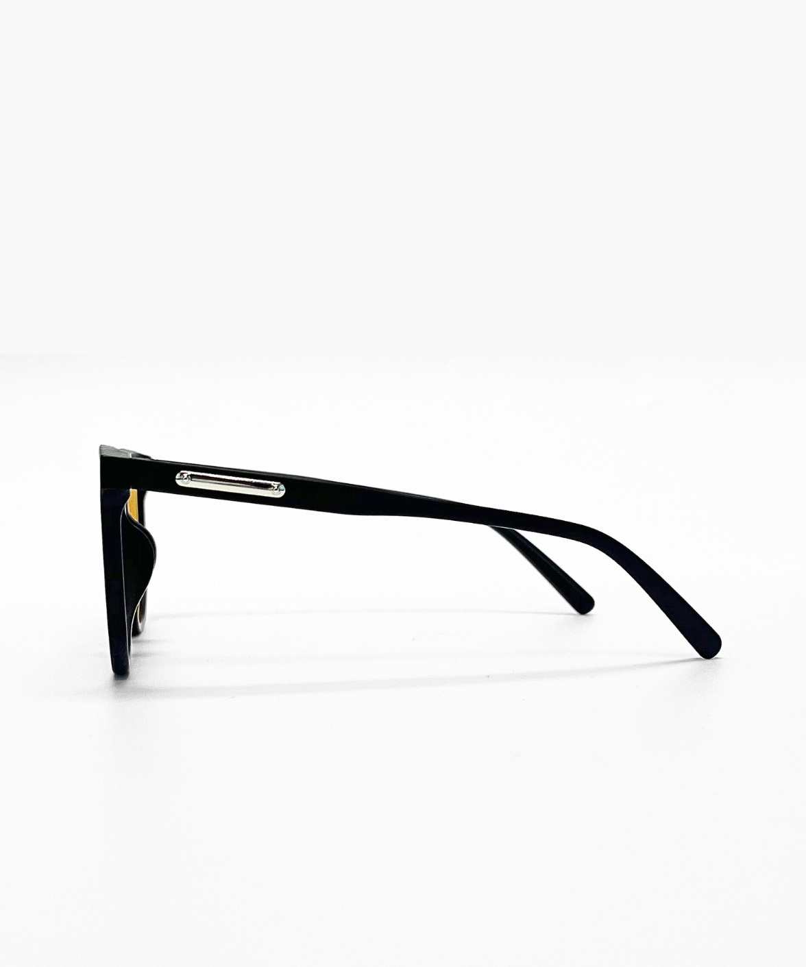 Jamie S Square Sunglasses – Bold Black Frame & Yellow Lenses | Jei & Co. Optics