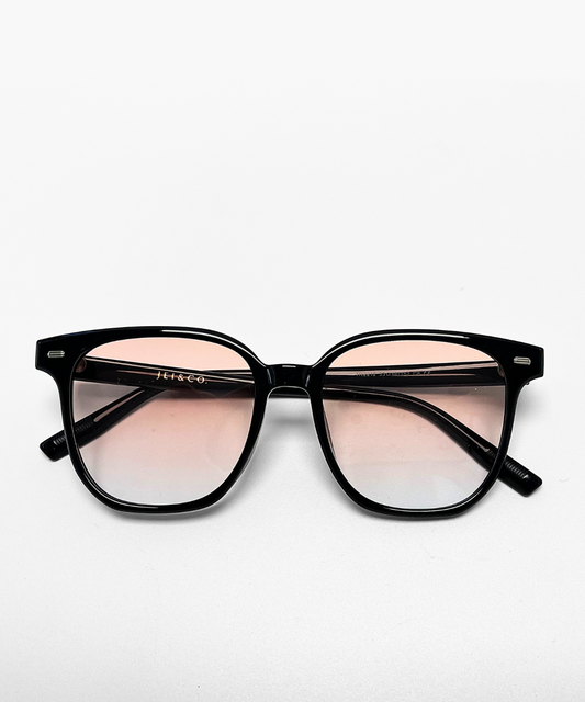 Camrose Black / Light Pink Polarized Sunglasses | Jei & Co. Optics