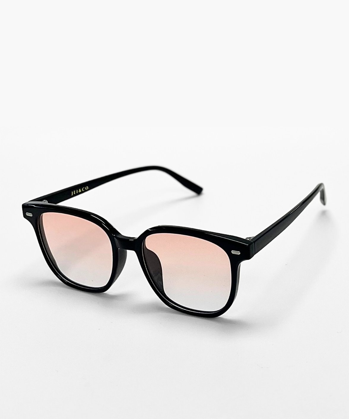 Camrose Black / Light Pink Polarized Sunglasses | Jei & Co. Optics