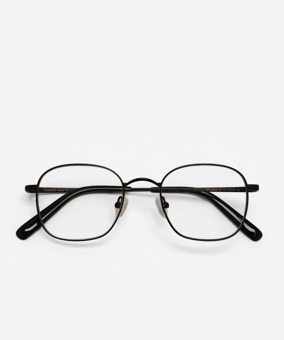 Carin | Windsor X Matte Black Titanium Eyeglasses | Korean