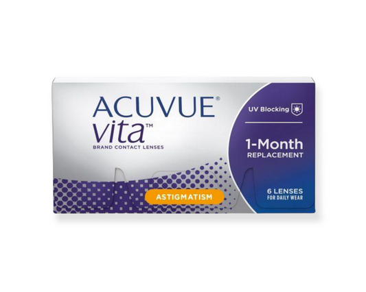 Shop ACUVUE VITA 1-MONTH for Astigmatism (6-Pack) | Jei & Co. Optics